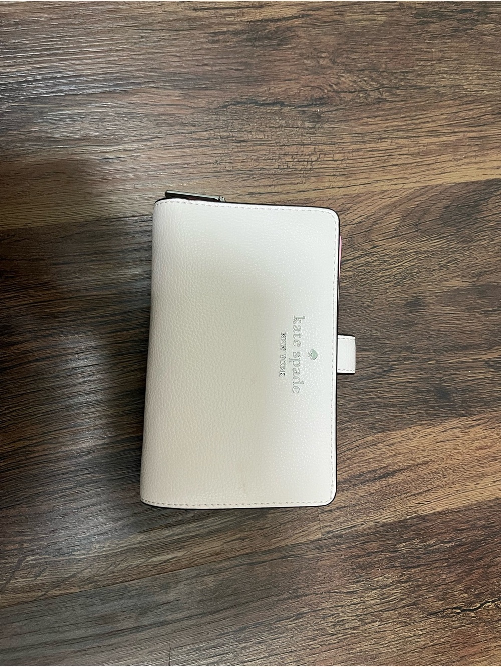 kate spade Cream Pebbled Leather Tablet Folio Case with Tab Closure